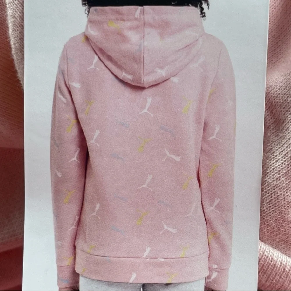 Puma Pink Hoodie Youth Extra Small 5/6 NWT